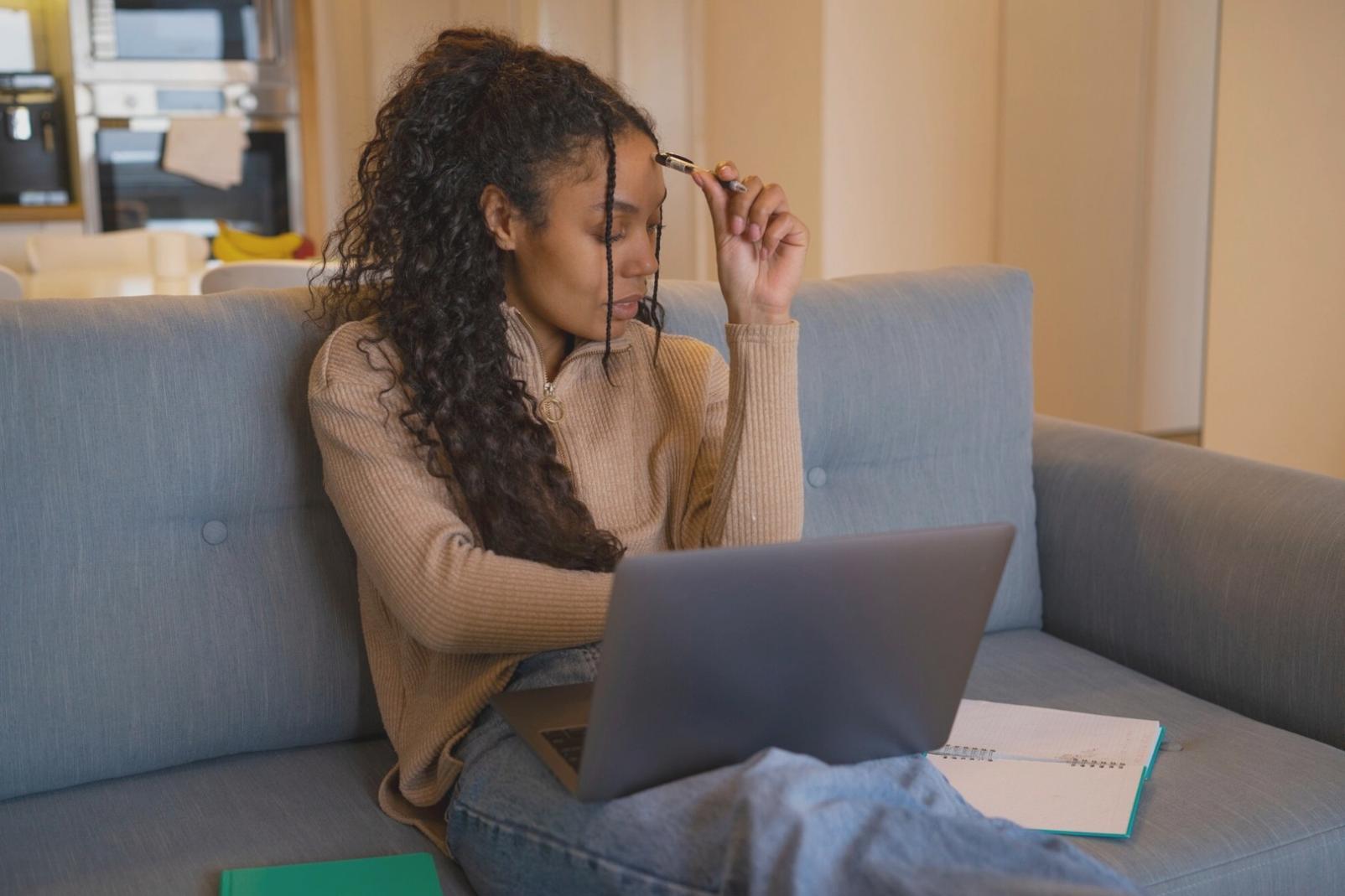 Professional workspace showing organized financial documents and planning materials